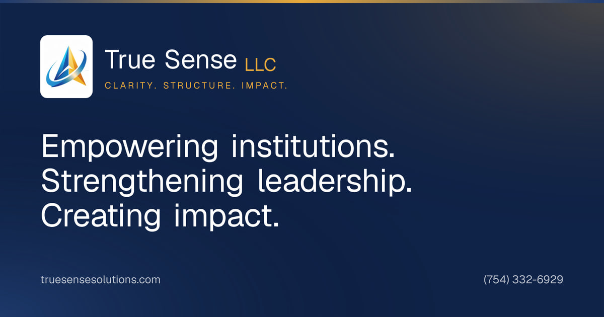 True Sense LLC — Clarity. Structure. Impact.